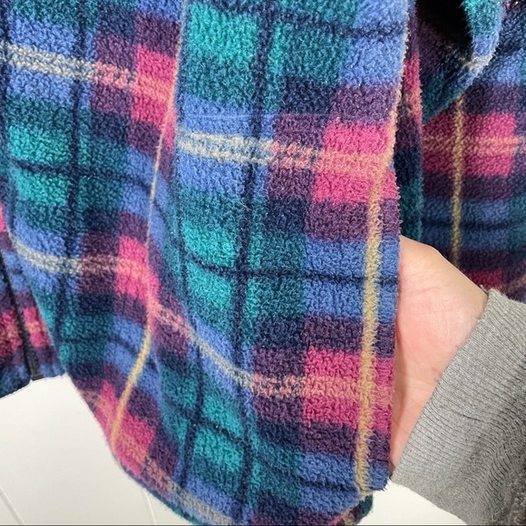 Northern Reflections Blue and Pink Plaid Long Sleeve Shacket Small - Picture 4 of 7